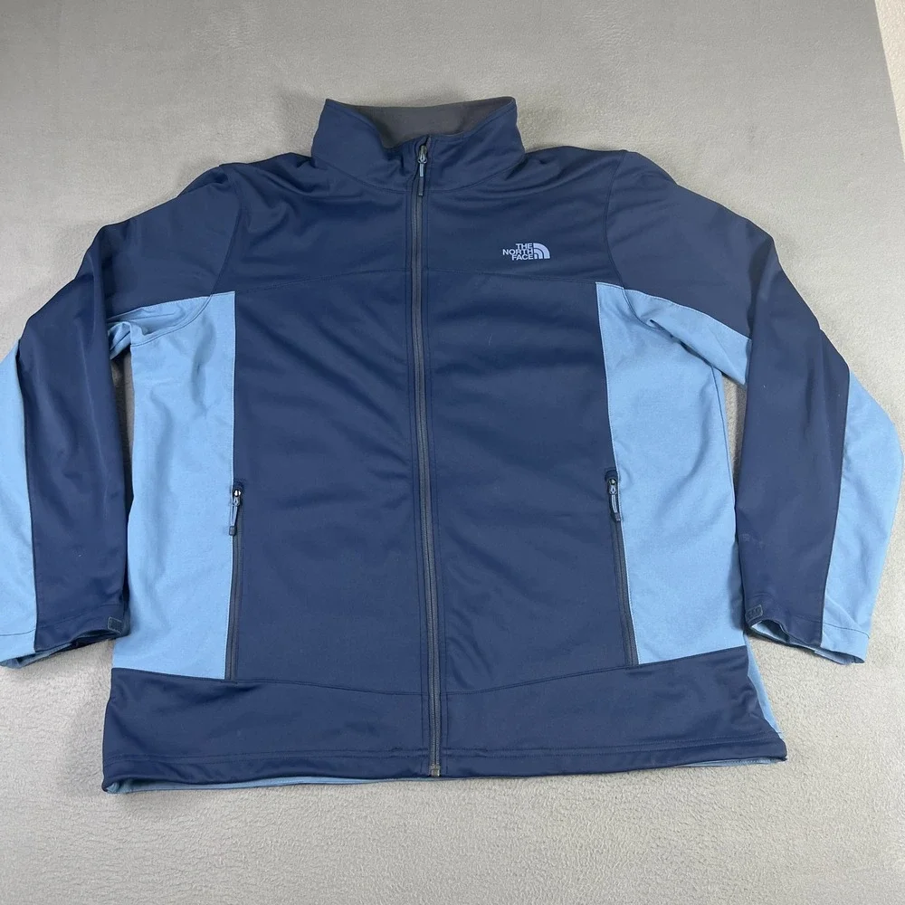 North‎ Face Windstopper Jacket Mens 2XL Softshell Full Zip Outdoor Hiking S16